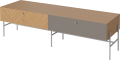 Luxe HiFi - Fabric door_Grey grip_Grey lacquered steel_Oiled oak_Grey fabric_Oiled oak_TSCA 04-141-35_00004_angle.png