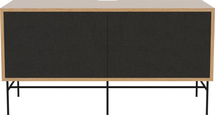 Case HiFi w. base - Medium 35 cm_Black lacquered steel_Black fabric_Black fabric_Oiled oak Veneer_TSCA 04-007-87_13100827.png