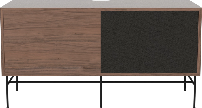 Case HiFi w. base - Medium 35 cm_Black lacquered steel_Oiled walnut Veneer_Black fabric_Oiled walnut Veneer_TSCA 04-007-87_13101108.png