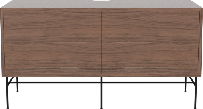 Case HiFi w. base - Medium 35 cm_Black lacquered steel_Oiled walnut Veneer_Oiled walnut Veneer_Oiled walnut Veneer_TSCA 04-007-87_13101178.png