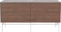 Case HiFi w. base - Medium 35 cm_White lacquered steel_Oiled walnut Veneer_Oiled walnut Veneer_Oiled walnut Veneer_TSCA 04-007-87_13101193.png