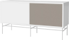 Case HiFi w. base - Medium 35 cm_White lacquered steel_White lacquered MDF_Grey Hifi fabric_White lacquered MDF_TSCA 04-007-87_13101264_angle.png