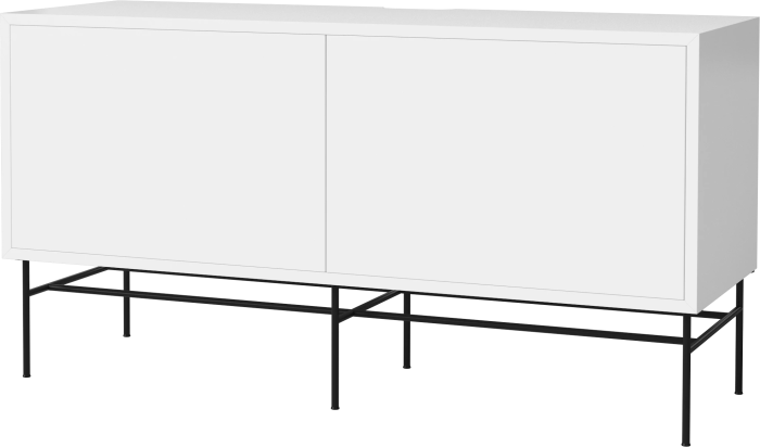 Case HiFi w. base - Medium 35 cm_Black lacquered steel_White lacquered MDF_White lacquered MDF_White lacquered MDF_TSCA 04-007-87_13101284_angle.png