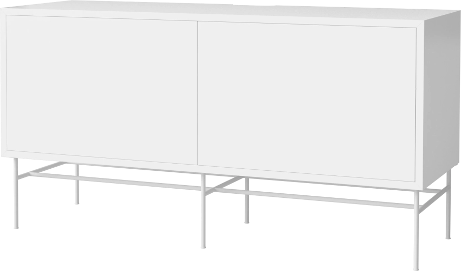 Case HiFi w. base - Medium 35 cm_White lacquered steel_White lacquered MDF_White lacquered MDF_White lacquered MDF_TSCA 04-007-87_13101299_angle.png