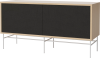 Case HiFi w. base - Medium 35 cm_White lacquered steel_Black fabric_Black fabric_White pigmented oiled oak Veneer_TSCA 04-007-87_13100845_angle.png
