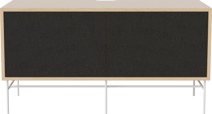 Case HiFi w. base - Medium 35 cm_White lacquered steel_Black fabric_Black fabric_White pigmented oiled oak Veneer_TSCA 04-007-87_13100845.png