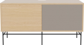 Case HiFi w. base - Medium 35 cm_Black lacquered steel_White pigmented oiled oak Veneer_Grey Hifi fabric_White pigmented oiled oak Veneer_TSCA 04-007-87_13101040.png