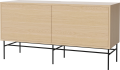 Case HiFi w. base - Medium 35 cm_Black lacquered steel_White pigmented oiled oak Veneer_White pigmented oiled oak Veneer_White pigmented oiled oak Veneer_TSCA 04-007-87_13101075_angle.png