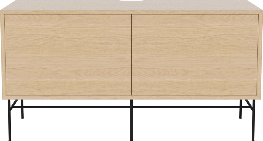 Case HiFi w. base - Medium 35 cm_Black lacquered steel_White pigmented oiled oak Veneer_White pigmented oiled oak Veneer_White pigmented oiled oak Veneer_TSCA 04-007-87_13101075.png