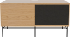 Case HiFi w. base - Medium 48 cm_Black lacquered steel_Oiled oak_Black fabric_Oiled oak 04-007-86_13100897.png