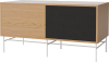 Case HiFi w. base - Medium 48 cm_White lacquered steel_Oiled oak_Black fabric_Oiled oak 04-007-86_13100912_angle.png