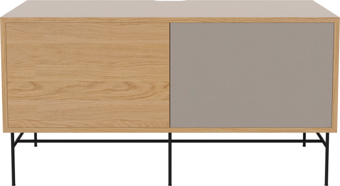 Case HiFi w. base - Medium 48 cm_Black lacquered steel_Oiled oak_Grey Hifi fabric_Oiled oak 04-007-86_13100932 — kopia.png