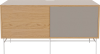 Case HiFi w. base - Medium 48 cm_White lacquered steel_Oiled oak_Grey Hifi fabric_Oiled oak 04-007-86_13100947.png