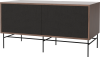 Case HiFi w. base - Medium 48 cm_Black lacquered steel_Black fabric_Black fabric_Oiled walnut 04-007-86_13100828_angle.png