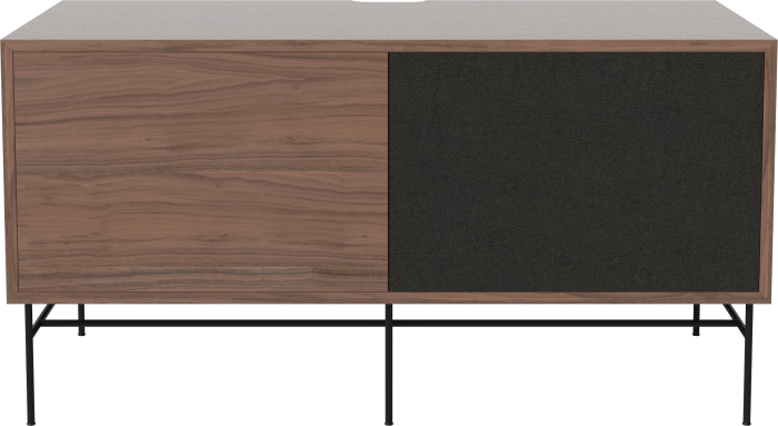 Case HiFi w. base - Medium 48 cm_Black lacquered steel_Oiled walnut_Black fabric_Oiled walnut 04-007-86_13101108.png