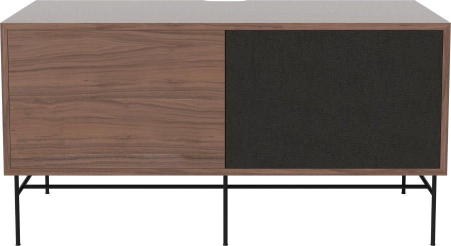 Case HiFi w. base - Medium 48 cm_Black lacquered steel_Oiled walnut_Black fabric_Oiled walnut 04-007-86_13101108.png