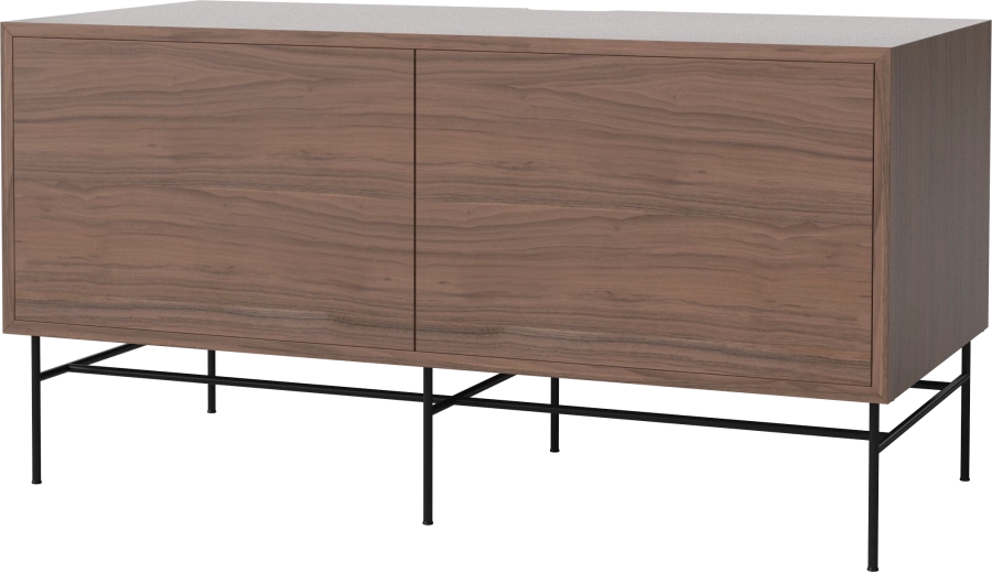 Case HiFi w. base - Medium 48 cm_Black lacquered steel_Oiled walnut_Oiled walnut_Oiled walnut 04-007-86_13101178_angle.png