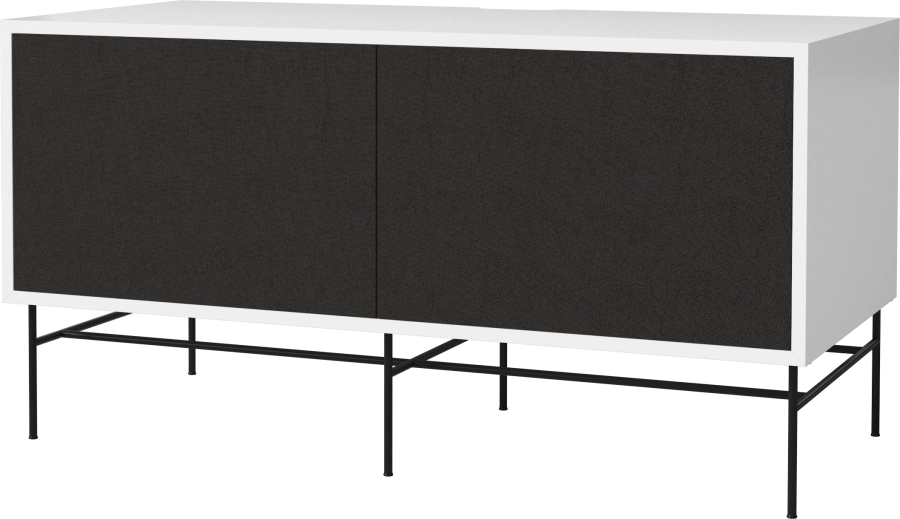Case HiFi w. base - Medium 48 cm_Black lacquered steel_Black fabric_Black fabric_White lacquered MDF 04-007-86_13100829_angle.png