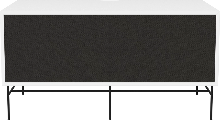 Case HiFi w. base - Medium 48 cm_Black lacquered steel_Black fabric_Black fabric_White lacquered MDF 04-007-86_13100829.png
