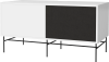 Case HiFi w. base - Medium 48 cm_Black lacquered steel_White lacquered MDF_Black fabric_White lacquered MDF 04-007-86_13101214_angle.png
