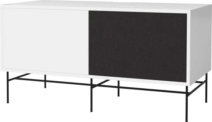 Case HiFi w. base - Medium 48 cm_Black lacquered steel_White lacquered MDF_Black fabric_White lacquered MDF 04-007-86_13101214_angle.png