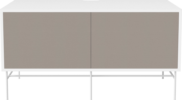 Case HiFi w. base - Medium 48 cm_White lacquered steel_Grey Hifi fabric_Grey Hifi fabric_White lacquered MDF 04-007-86_13100879.png