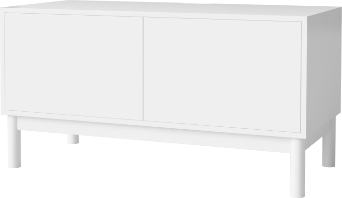 Case HiFi w. base - Medium 48 cm_White lacquered oak_White lacquered MDF_White lacquered MDF_White lacquered MDF 04-007-86_13101304_angle.png