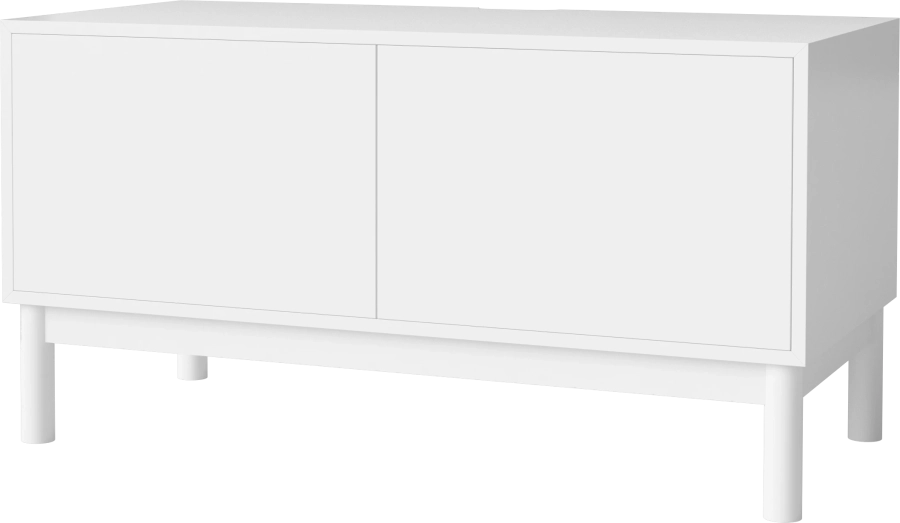 Case HiFi w. base - Medium 48 cm_White lacquered oak_White lacquered MDF_White lacquered MDF_White lacquered MDF 04-007-86_13101304_angle.png