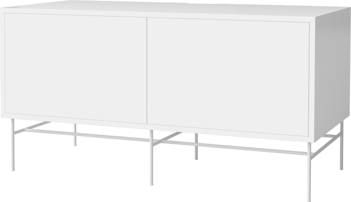 Case HiFi w. base - Medium 48 cm_White lacquered steel_White lacquered MDF_White lacquered MDF_White lacquered MDF 04-007-86_13101299_angle.png