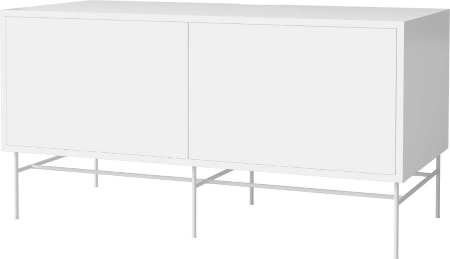 Case HiFi w. base - Medium 48 cm_White lacquered steel_White lacquered MDF_White lacquered MDF_White lacquered MDF 04-007-86_13101299_angle.png