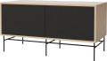 Case HiFi w. base - Medium 48 cm_Black lacquered steel_Black fabric_Black fabric_White pigmented oiled oak 04-007-86_13100830_angle.png