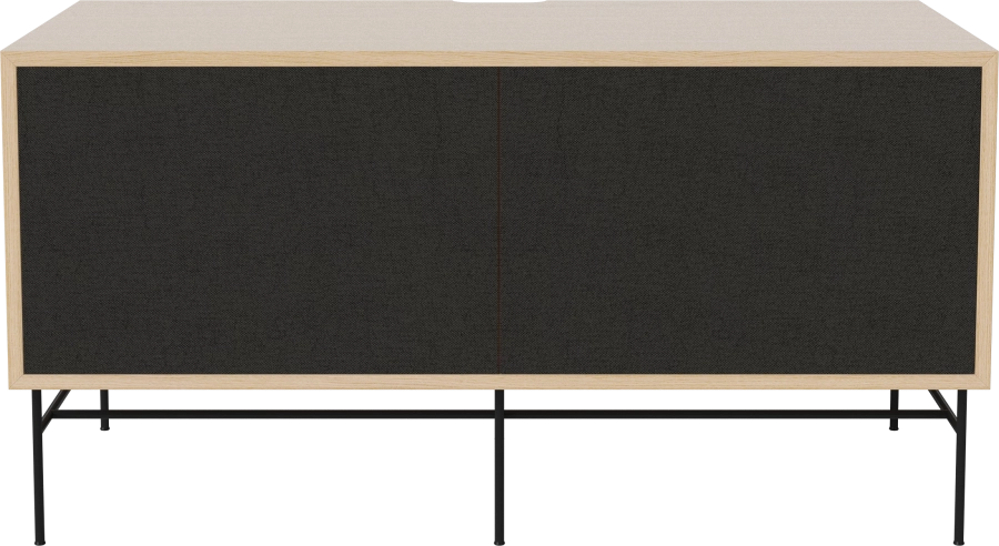 Case HiFi w. base - Medium 48 cm_Black lacquered steel_Black fabric_Black fabric_White pigmented oiled oak 04-007-86_13100830.png