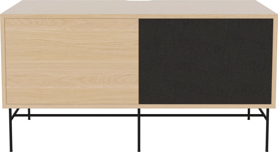 Case HiFi w. base - Medium 48 cm_Black lacquered steel_White pigmented oiled oak_Black fabric_White pigmented oiled oak 04-007-86_13101005.png