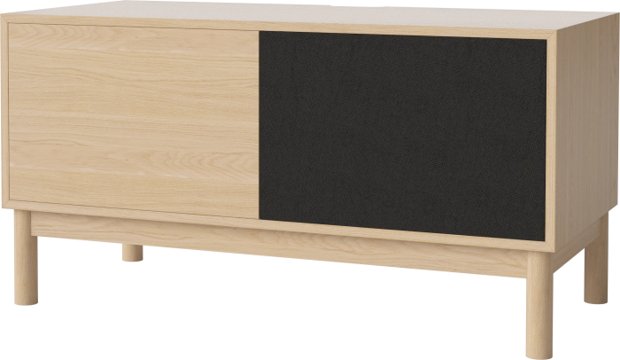 Case HiFi w. base - Medium 48 cm_White pigmented oiled oak_White pigmented oiled oak_Black fabric_White pigmented oiled oak 04-007-86_13101030_angle.png