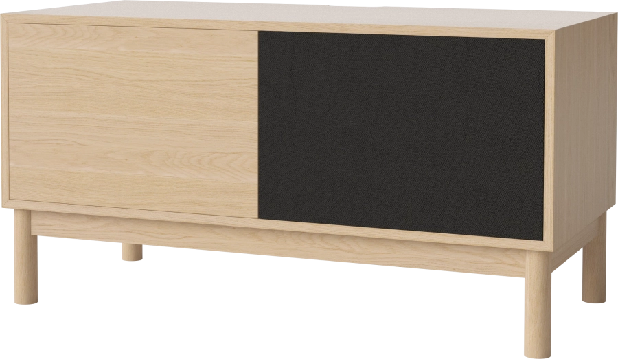 Case HiFi w. base - Medium 48 cm_White pigmented oiled oak_White pigmented oiled oak_Black fabric_White pigmented oiled oak 04-007-86_13101030_angle.png