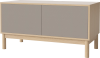 Case HiFi w. base - Medium 48 cm_White pigmented oiled oak_Grey Hifi fabric_Grey Hifi fabric_White pigmented oiled oak 04-007-86_13100890_angle.png