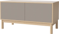Case HiFi w. base - Medium 48 cm_White pigmented oiled oak_Grey Hifi fabric_Grey Hifi fabric_White pigmented oiled oak 04-007-86_13100890_angle.png