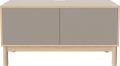 Case HiFi w. base - Medium 48 cm_White pigmented oiled oak_Grey Hifi fabric_Grey Hifi fabric_White pigmented oiled oak 04-007-86_13100890.png