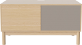 Case HiFi w. base - Medium 48 cm_White pigmented oiled oak_White pigmented oiled oak_Grey Hifi fabric_White pigmented oiled oak 04-007-86_13101065.png
