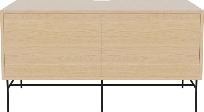 Case HiFi w. base - Medium 48 cm_Black lacquered steel_White pigmented oiled oak_White pigmented oiled oak_White pigmented oiled oak 04-007-86_13101075.png