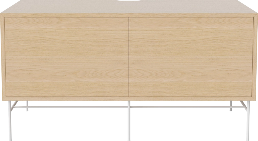 Case HiFi w. base - Medium 48 cm_White lacquered steel_White pigmented oiled oak_White pigmented oiled oak_White pigmented oiled oak 04-007-86_13101090.png