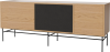 Case HiFi w. base - Large 35 cm_Black lacquered steel_Oiled oak_Black fabric_Oiled oak 04-007-89_13100897_angle.png