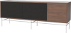 Case HiFi w. base - Large 35 cm_White lacquered steel_Black fabric_Black fabric_Oiled walnut 04-007-89_13100843_angle.png