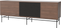 Case HiFi w. base - Large 35 cm_Black lacquered steel_Oiled walnut_Black fabric_Oiled walnut 04-007-89_13101108_angle.png