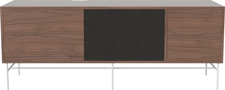 Case HiFi w. base - Large 35 cm_White lacquered steel_Oiled walnut_Black fabric_Oiled walnut 04-007-89_13101123.png