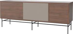 BOLIA szafka CASE L 35 orzech naturalny / czarna podstawa