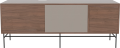 Case HiFi w. base - Large 35 cm_Black lacquered steel_Oiled walnut_Grey Hifi fabric_Oiled walnut 04-007-89_13101143.png