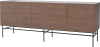 Case HiFi w. base - Large 35 cm_Black lacquered steel_Oiled walnut_Oiled walnut_Oiled walnut 04-007-89_13101178_angle.png