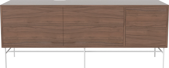 Case HiFi w. base - Large 35 cm_White lacquered steel_Oiled walnut_Oiled walnut_Oiled walnut 04-007-89_13101193.png