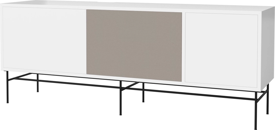 Case HiFi w. base - Large 35 cm_Black lacquered steel_White lacquered MDF_Grey Hifi fabric_White lacquered MDF 04-007-89_13101249_angle.png
